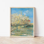 Poster Orchard en fleurs | Vincent Van Gogh<br><div class="desc">Orchard à Blossom (1888) de l'artiste post-impressionniste néerlandais Vincent Van Gogh. L'oeuvre originale est une huile sur toile représentant un paysage d'arbres à fleurs. Utilisez les outils de conception pour ajouter du texte personnalisé ou personnaliser l'image.</div>