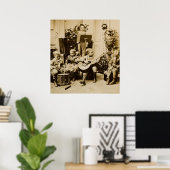 Poster Orchestre Little Boys - Vintage Stereoview (Bureau à domicile)