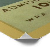 Poster Orchestre Symphonique Fédéral de Cincinnati Vintag (Coin)