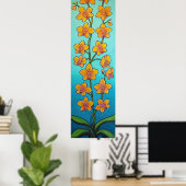 Poster Orchid Azure Bliss par Lisa Lorenz (Bureau à domicile)
