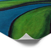 Poster Orchid Azure Bliss par Lisa Lorenz (Coin)