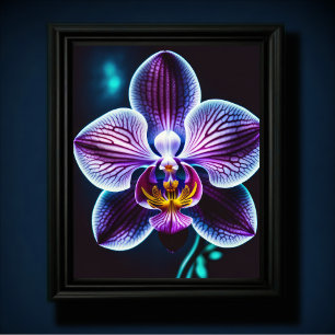Poster Orchid bleu
