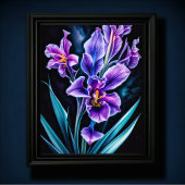 Poster Orchid bleu