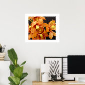 Poster-Orchid Flowers Poster (Thuiskantoor)