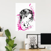 Poster - Orchidée (Bureau à domicile)