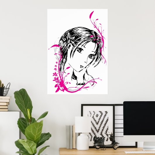 Poster - Orchidée (Bureau à domicile)