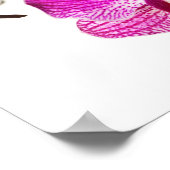 Poster Orchidée à Dendrobium rose chaud - Arrière - plan  (Coin)