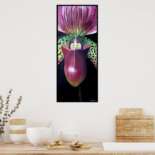 Poster Orchidée à glisse de la dame (Cuisine)