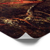 Poster Orchidée avec deux colibris (Coin)