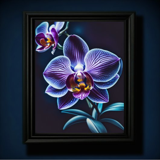 Poster Orchidée bleue II