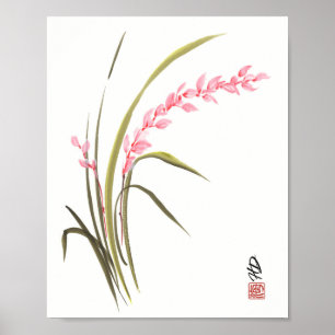 Poster Orchidée chuchotante