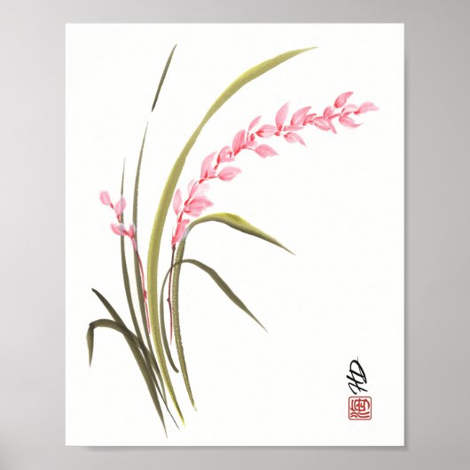 Poster Orchidée chuchotante (Devant)