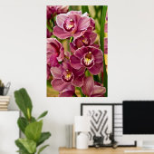 Poster Orchidée de Cymbidium (Bureau à domicile)