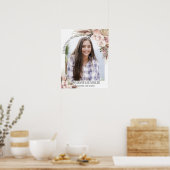 Poster Orchidée d'herbe de Pampa Photo Florale Funéraire  (Cuisine)