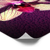 Poster Orchidée Flower Trier Ajouter votre propre texte (Coin)