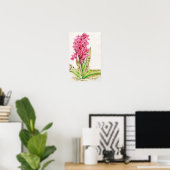 Poster Orchidée hebrideaui : Dactylorhza majalis (Bureau à domicile)