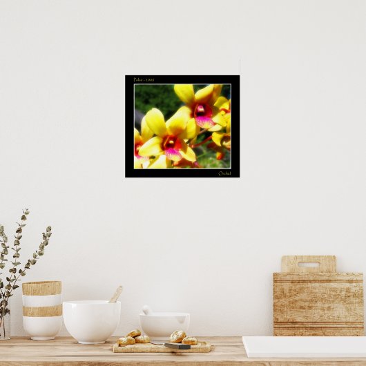 Poster Orchidée jaune (Cuisine)