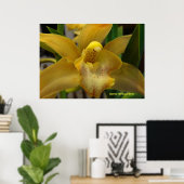 Poster Orchidée jaune (Bureau à domicile)