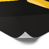 Poster Orchidée jaune Fleur tropicale Botanique (Coin)