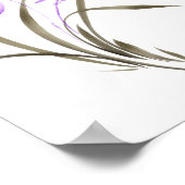 Poster Orchidée lavande (Coin)