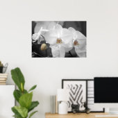 Poster Orchidée Mariage blanche (Bureau à domicile)