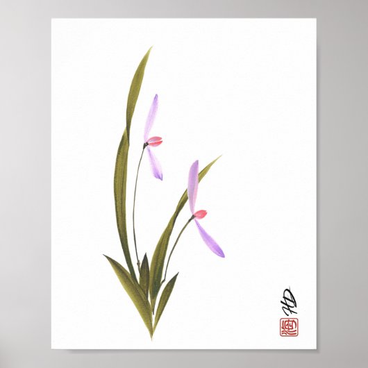Poster Orchidée Murmurante (Devant)