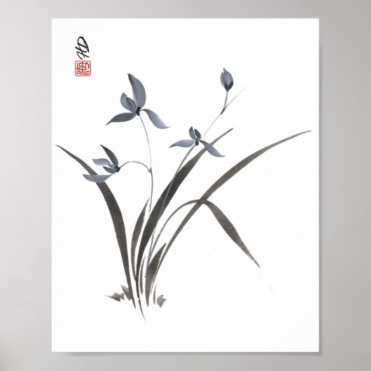 Poster Orchidée murmurante (Devant)