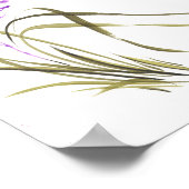 Poster Orchidée murmure lavande (Coin)