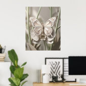 Poster Orchidée papillon en carton épais (Bureau à domicile)