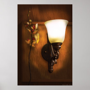 Poster Orchidée - Par une lampe proche