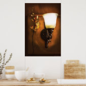 Poster Orchidée - Par une lampe proche (Cuisine)