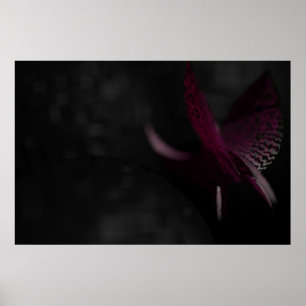 Poster Orchidée rouge