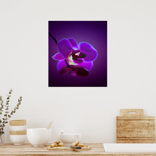 Poster Orchidée violette (Cuisine)