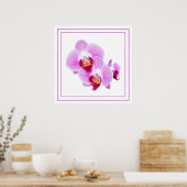 Poster Orchidée violette Closeup Floral Photographie (Cuisine)