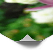 Poster Orchidée violette Élégante Florale (Coin)