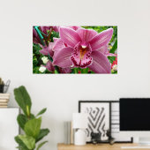 Poster Orchidée violette Élégante Florale (Bureau à domicile)