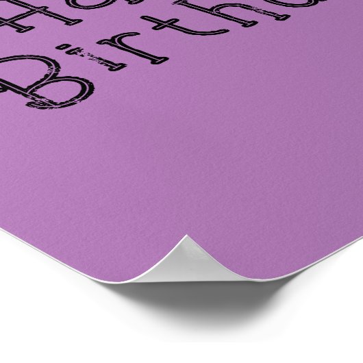 Poster Orchidée White Rabbit Joyeux décret d'anniversaire (Coin)