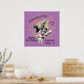 Poster Orchidée White Rabbit Joyeux décret d'anniversaire (Cuisine)