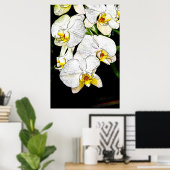 Poster Orchidées 1 (Bureau à domicile)