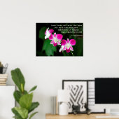 Poster Orchidées à l'aquarelle (Bureau à domicile)