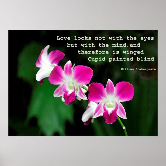 Poster Orchidées à l'aquarelle (Devant)