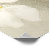 Poster Orchidées blanches Fleur Vintage vieille illustrat (Coin)