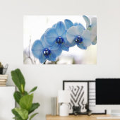 Poster Orchidées bleues (Bureau à domicile)