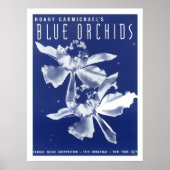 Poster "Orchidées bleues" de Hoagy Carmichael (Devant)