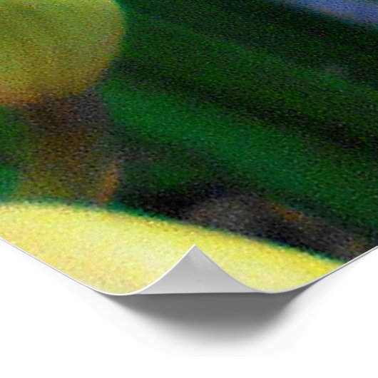 Poster Orchidées de Cymbidium Jaune (Coin)