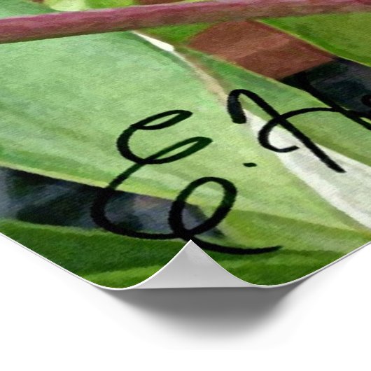 Poster Orchidées pourpres de Cattleya (Coin)