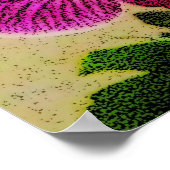 Poster Orchidées roses Psaume 23 Custom Art (Coin)