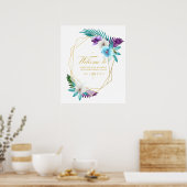 Poster Orchidées Tropicales Aquarelle Géométrique Anni Bi (Cuisine)