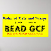 Poster Order of Flats and Sharps (Devant)