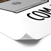 Poster Ordi-na-caca Drôle de jeu de mots sur les excrémen (Coin)